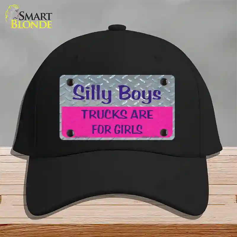 Silly Boys Novelty License Plate Hat Cotton / Black