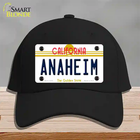 Anaheim California Novelty License Plate Hat Cotton / Black