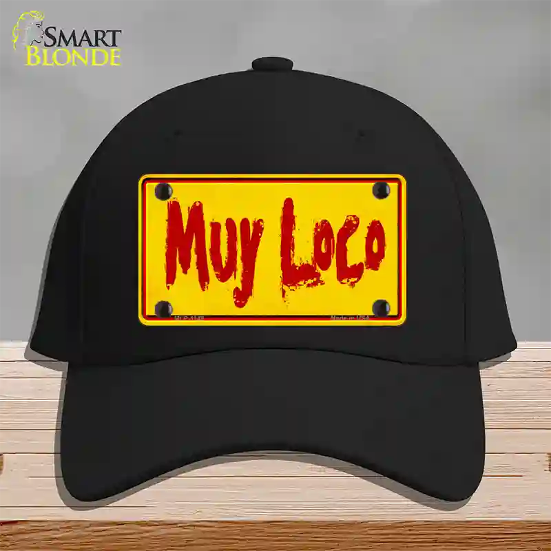 Muy Loco Novelty License Plate Hat Cotton / Black