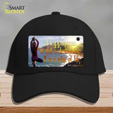 Happiness Way Of Life Yoga Novelty License Plate Hat Cotton / Black