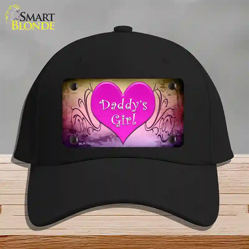 Daddys Girl Novelty License Plate Hat Cotton / Black