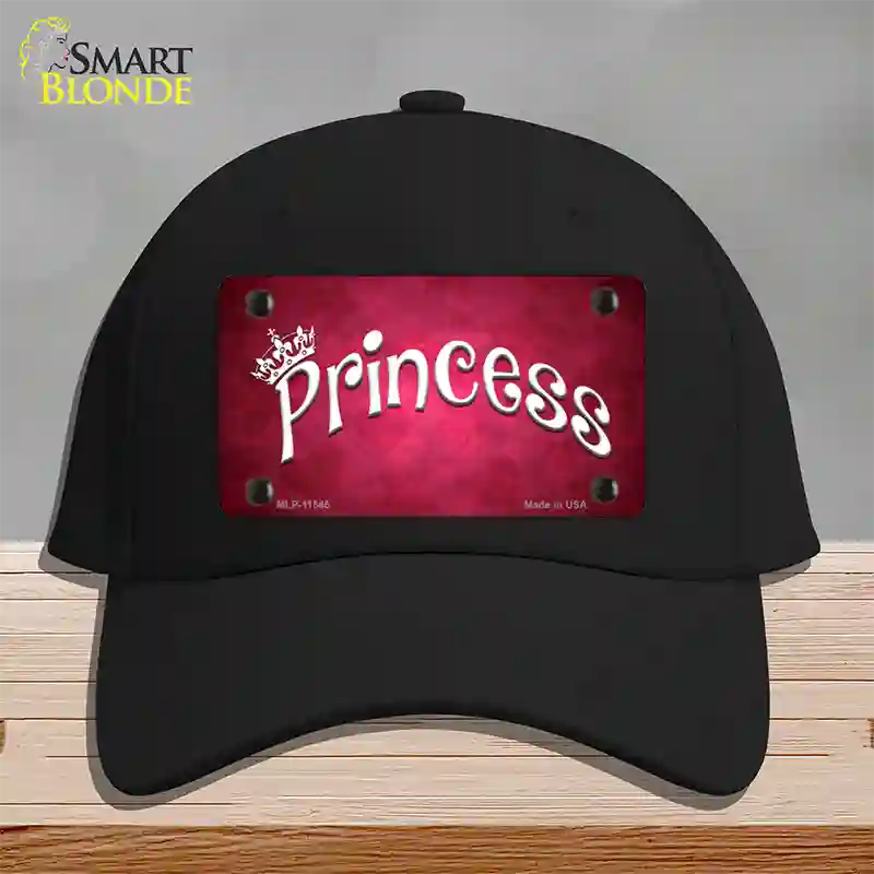 Princess Novelty License Plate Hat Cotton / Black