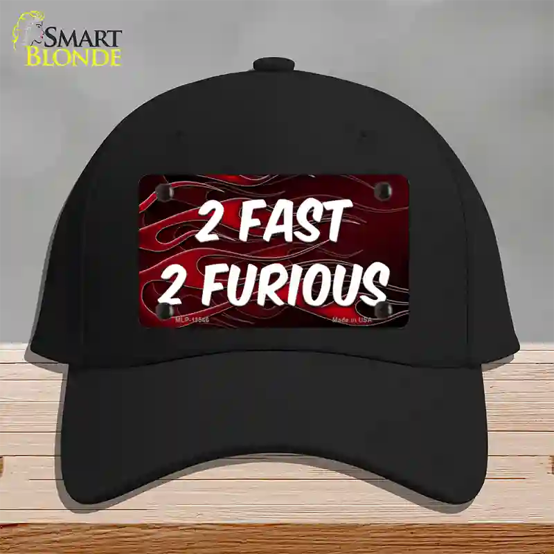 2 Fast 2 Furious Novelty License Plate Hat Cotton / Black