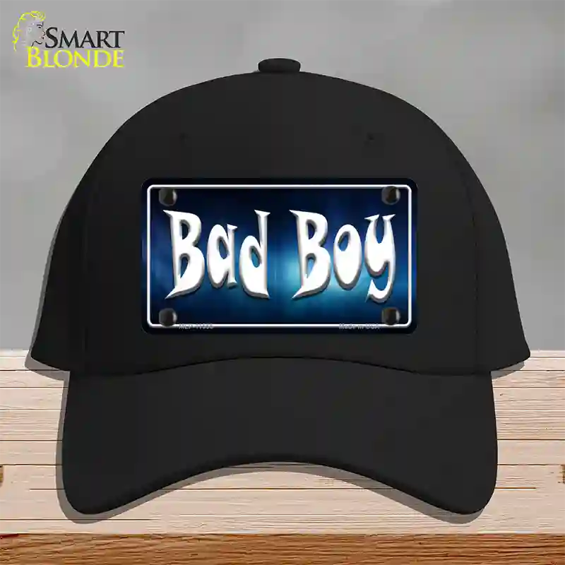 Bad Boy Novelty License Plate Hat Cotton / Black