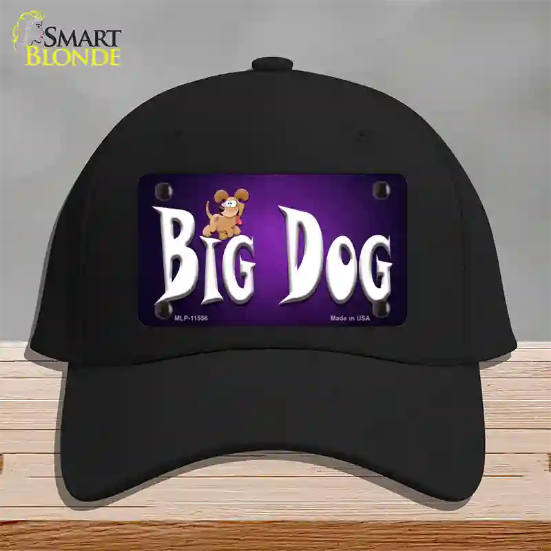 Big Dog Novelty License Plate Hat Cotton / Black