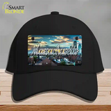 Massachusetts Sunset Skyline State Novelty License Plate Hat Cotton / Black