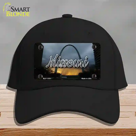 Missouri Gateway Arch State Novelty License Plate Hat Cotton / Black