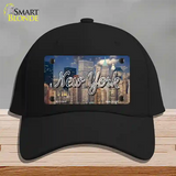 New York City Skyline State Novelty License Plate Hat Cotton / Black