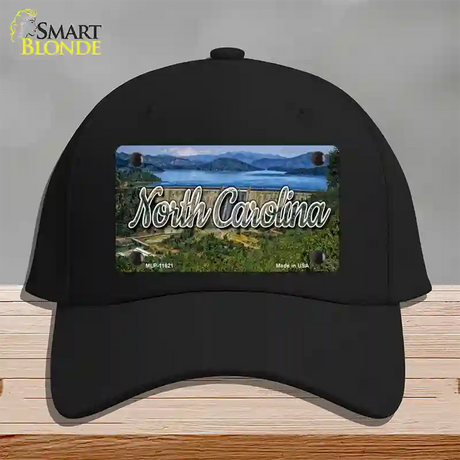 North Carolina Dam State Novelty License Plate Hat Cotton / Black