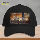 Oklahoma Sunset Skyline State Novelty License Plate Hat Cotton / Black