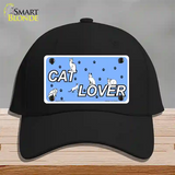 Cat Lover Novelty License Plate Hat Cotton / Black