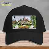 Vermont State Building State Novelty License Plate Hat Cotton / Black