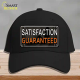 Satisfaction Guaranteed Novelty License Plate Hat Cotton / Black