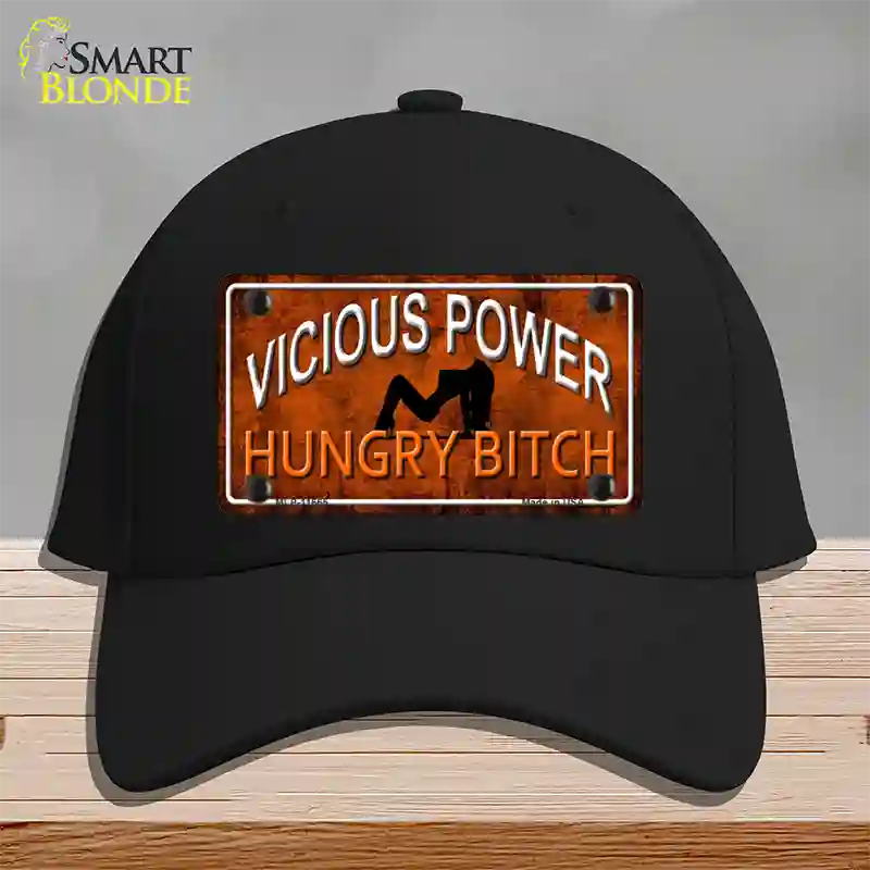 Vicious Power Novelty License Plate Hat Cotton / Black