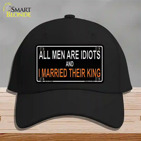 All Men Are Idiots Novelty License Plate Hat Cotton / Black