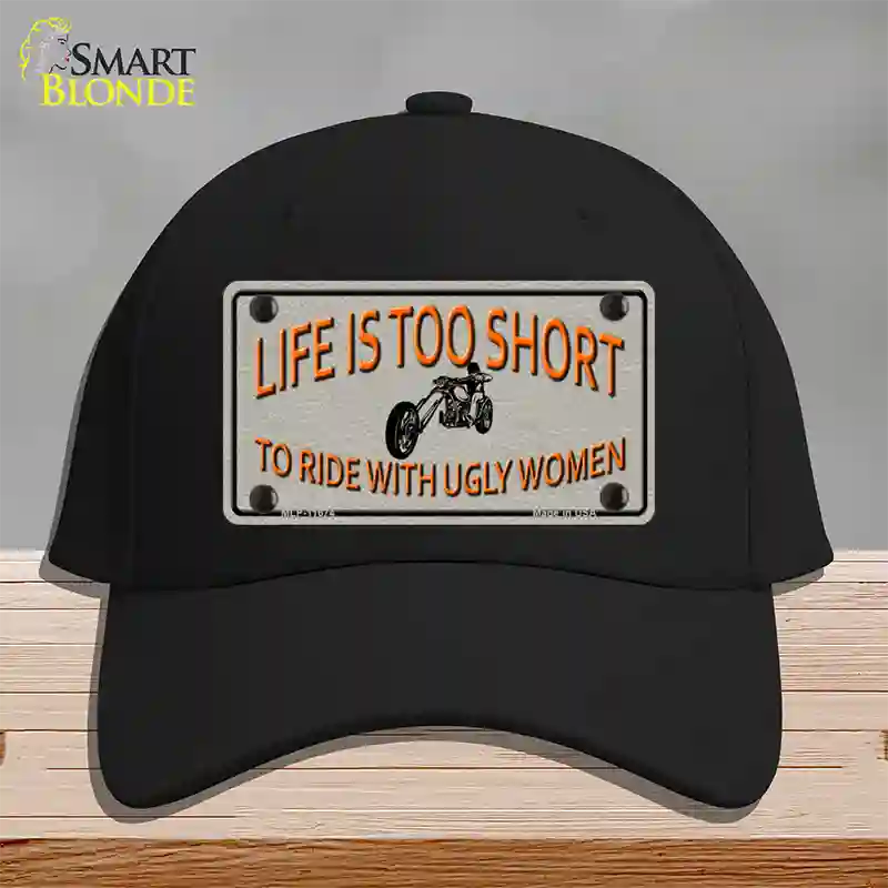 Life Is Too Short Novelty License Plate Hat Cotton / Black