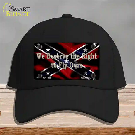 We Deserve The Right Novelty License Plate Hat Cotton / Black