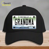 Grandma Michigan Novelty License Plate Hat Cotton / Black