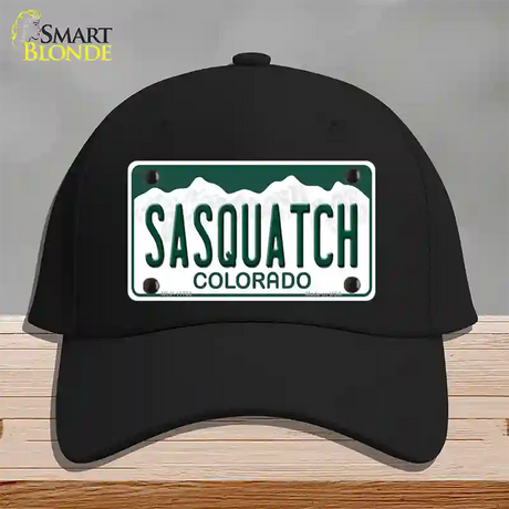 Sasquatch Colorado Novelty License Plate Hat Cotton / Black