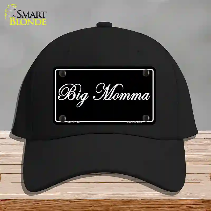 Big Momma Novelty License Plate Hat Cotton / Black