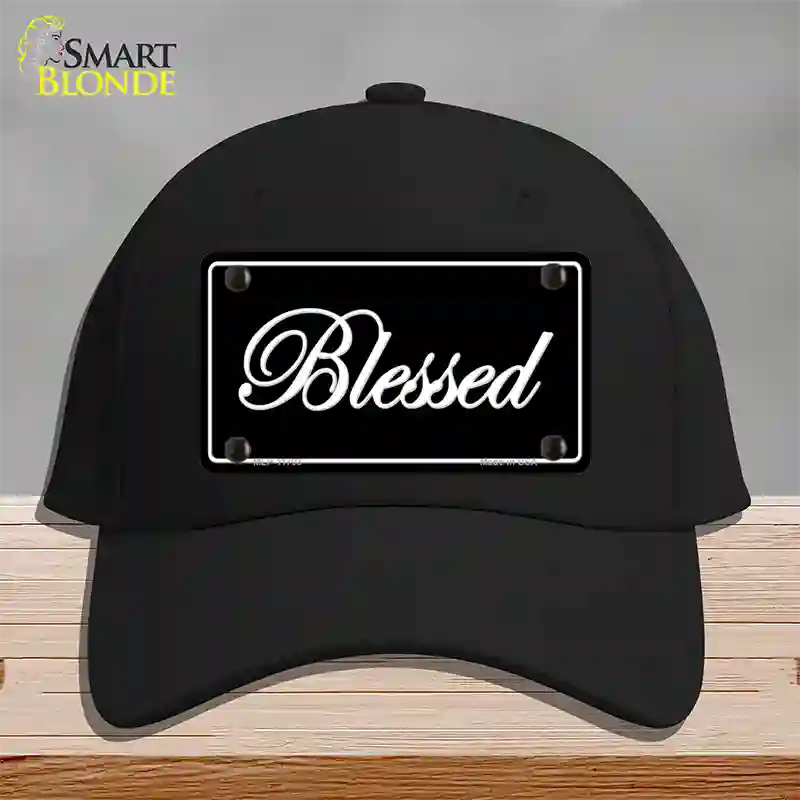 Blessed Black Novelty License Plate Hat Cotton / Black