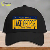 Lake George New York Novelty License Plate Hat Cotton / Black