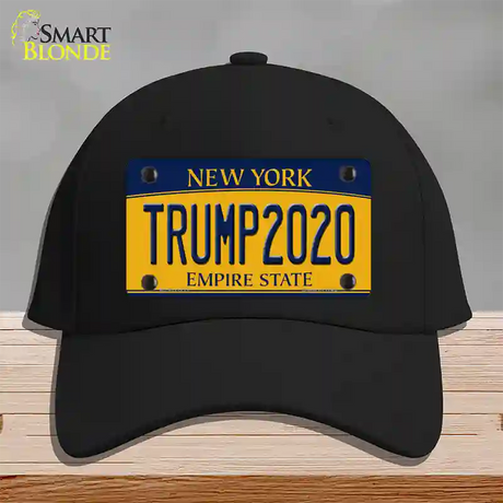 Trump 2020 New York Novelty License Plate Hat Cotton / Black