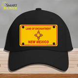 New Mexico Blank Yellow State Novelty License Plate Hat Cotton / Black