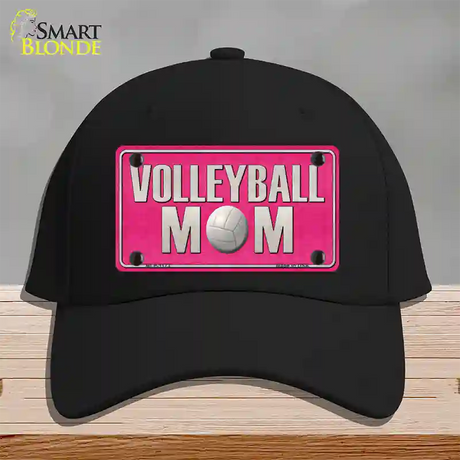 Volleyball Mom Novelty License Plate Hat Cotton / Black