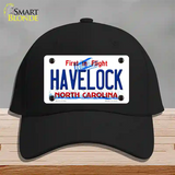 Havelock North Carolina State Novelty License Plate Hat Cotton / Black