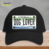 Michigan Dog Lover Novelty License Plate Hat Cotton / Black