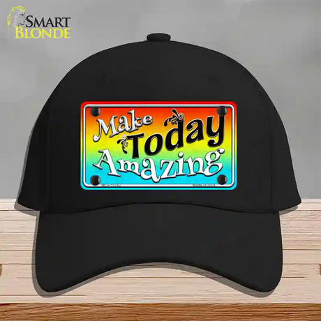 Make Today Amazing Novelty License Plate Hat Cotton / Black