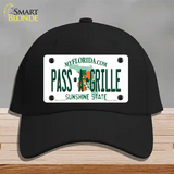 Pass A Grille Florida Novelty License Plate Hat Cotton / Black