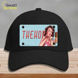 The Hop Vintage Pinup Novelty License Plate Hat Cotton / Black