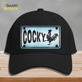 Cocky Chicken Novelty License Plate Hat Cotton / Black