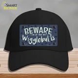 Beware of the Wigglebutts Novelty License Plate Hat Cotton / Black