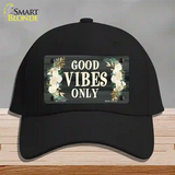 Good Vibes Only Novelty License Plate Hat Cotton / Black