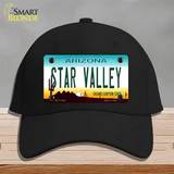 Star Valley Arizona Novelty License Plate Hat Cotton / Black