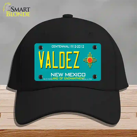 Valdez New Mexico Novelty License Plate Hat Cotton / Black