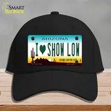 I Love Show Low Arizona Novelty License Plate Hat Cotton / Black