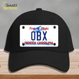 OBX North Carolina Novelty License Plate Hat Cotton / Black