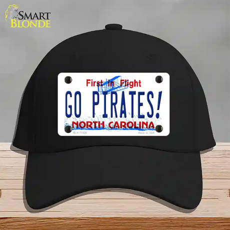 Go Pirates North Carolina Novelty License Plate Hat Cotton / Black