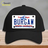 Burgaw North Carolina Novelty License Plate Hat Cotton / Black