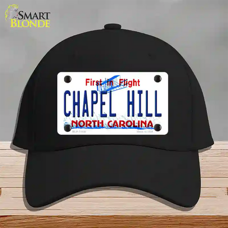 Chapel Hill North Carolina Novelty License Plate Hat Cotton / Black