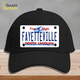 Fayetteville North Carolina Novelty License Plate Hat Cotton / Black