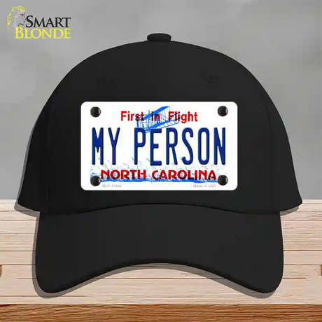 My Person North Carolina Novelty License Plate Hat Cotton / Black