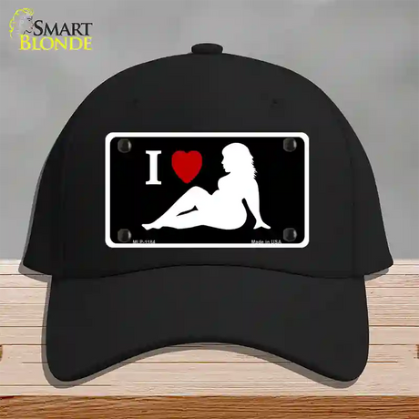 Full Figured Women Novelty License Plate Hat Cotton / Black