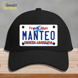 Manteo North Carolina Novelty License Plate Hat Cotton / Black