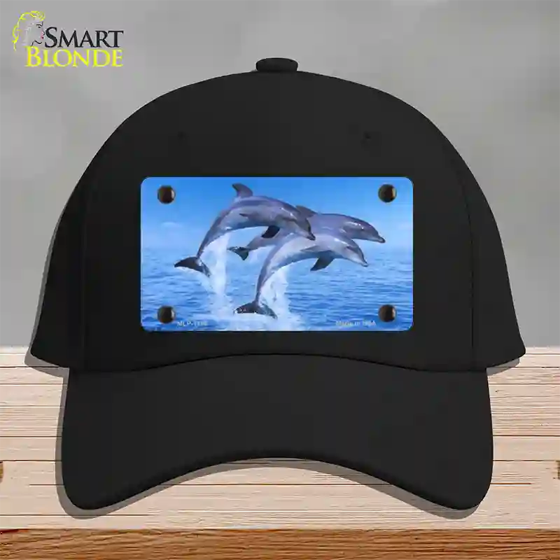 Dolphins Novelty License Plate Hat Cotton / Black