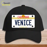 Venice California Novelty License Plate Hat Cotton / Black